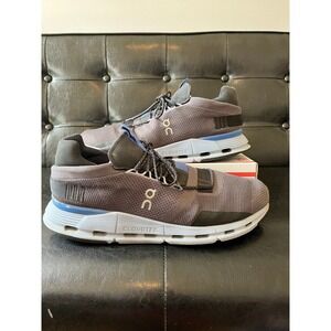 On Running Cloudnova Mens Sneakers Grey Blue US 14 26.98484 Swiss Engineering